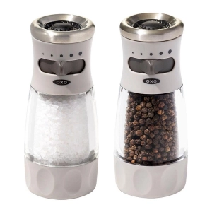 OXO - Kit Moedor Sal e Pimenta Acrílico 14cm (Mecanismo Cerâmica)