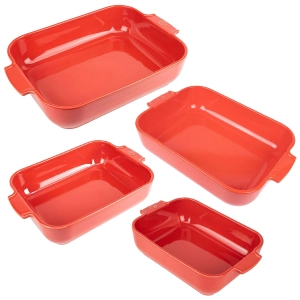 Peugeot Appolia - Kit 4X Travessas Retangular Cerâmica Vermelho