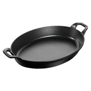 Travessa Oval Ferro Fundido Preta 37cm - Staub